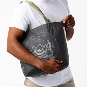 Aloha Collection• Waikīkī Seal Reversible Tote in CHARCOAL ON BLACK